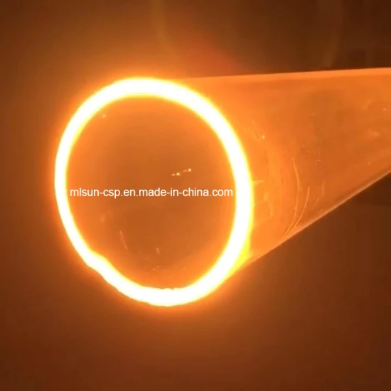Tubo riscaldante al quarzo rivestito per applicazioni ad altissima temperatura