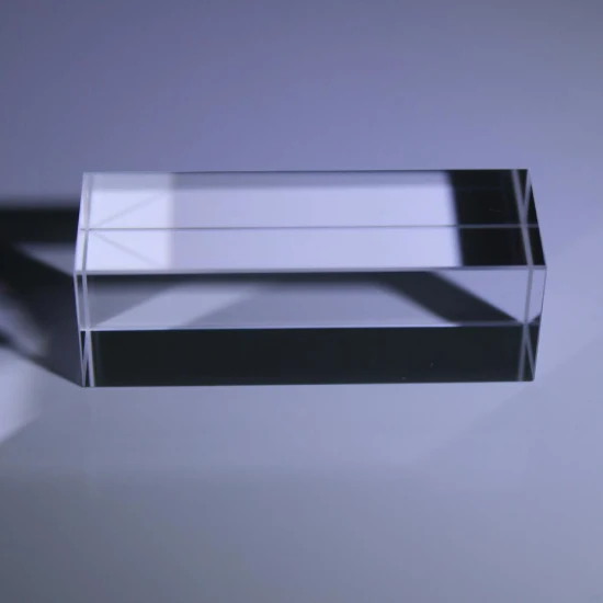 Piastra di blocco guida luce in vetro di quarzo con silice fusa ottica UV per laser IPL
