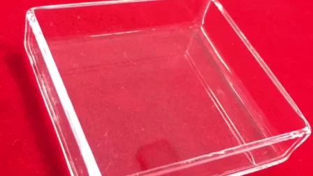 Piastra Petri al quarzo fuso quadrata trasparente personalizzata